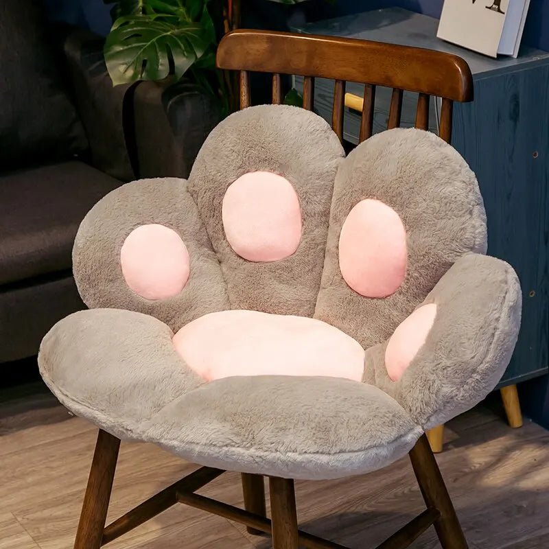 70*60cm Kawaii Cat Paw Plush Toys Cute Soft Stuffed Floor Cushion Chair Sofa Butt Pad for Home Room Decoration Office Nap Dolls - getallfun