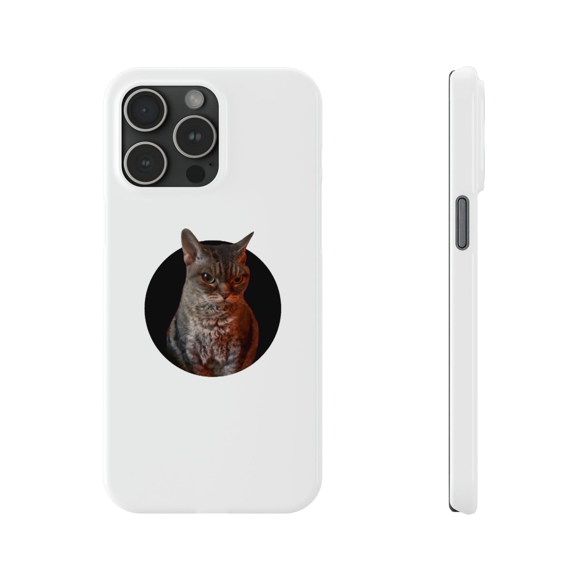 Angry Cat Meme Slim Phone Cases - getallfun