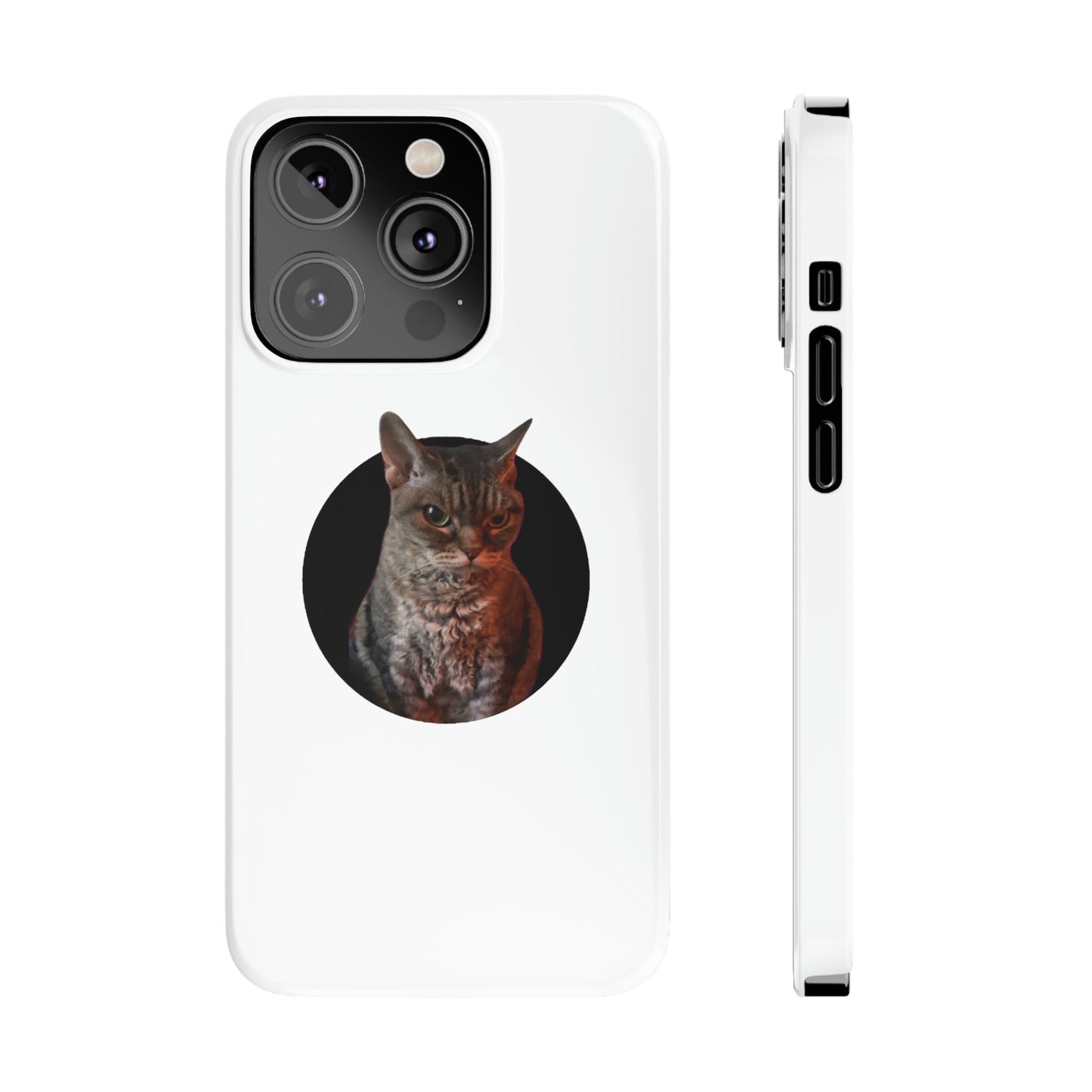 Angry Cat Meme Slim Phone Cases - getallfun
