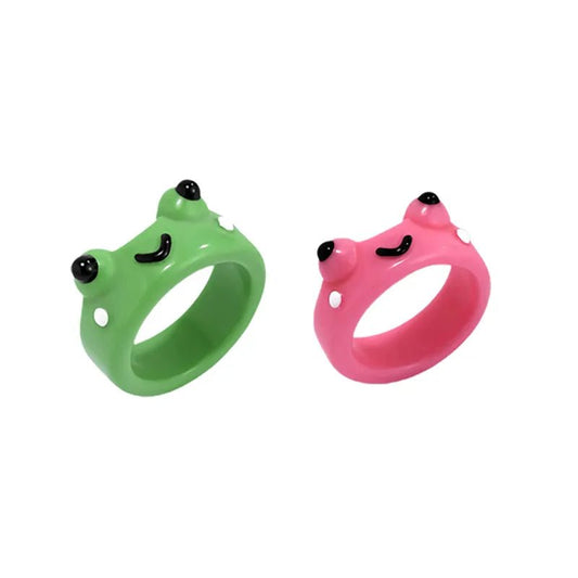 Cute Frog Rings 2 Pcs - getallfun