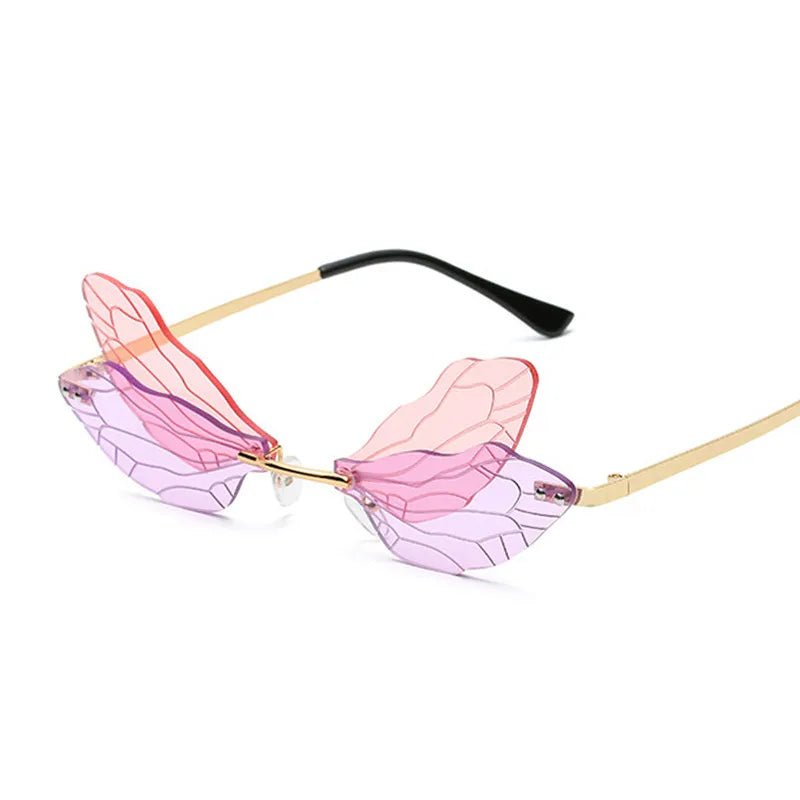 Dragonfly Rimless Sunglasses - getallfun