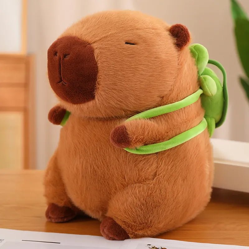 Fluffy Capybara Plush Doll Kawaii Capybara With Tortoise Stuffed Toy Stuffed Animals Kids Juguetes Birthday Gift Home Decor - getallfun