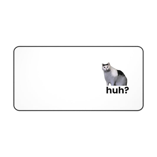 Huh Cat Meme Desk Mat - getallfun
