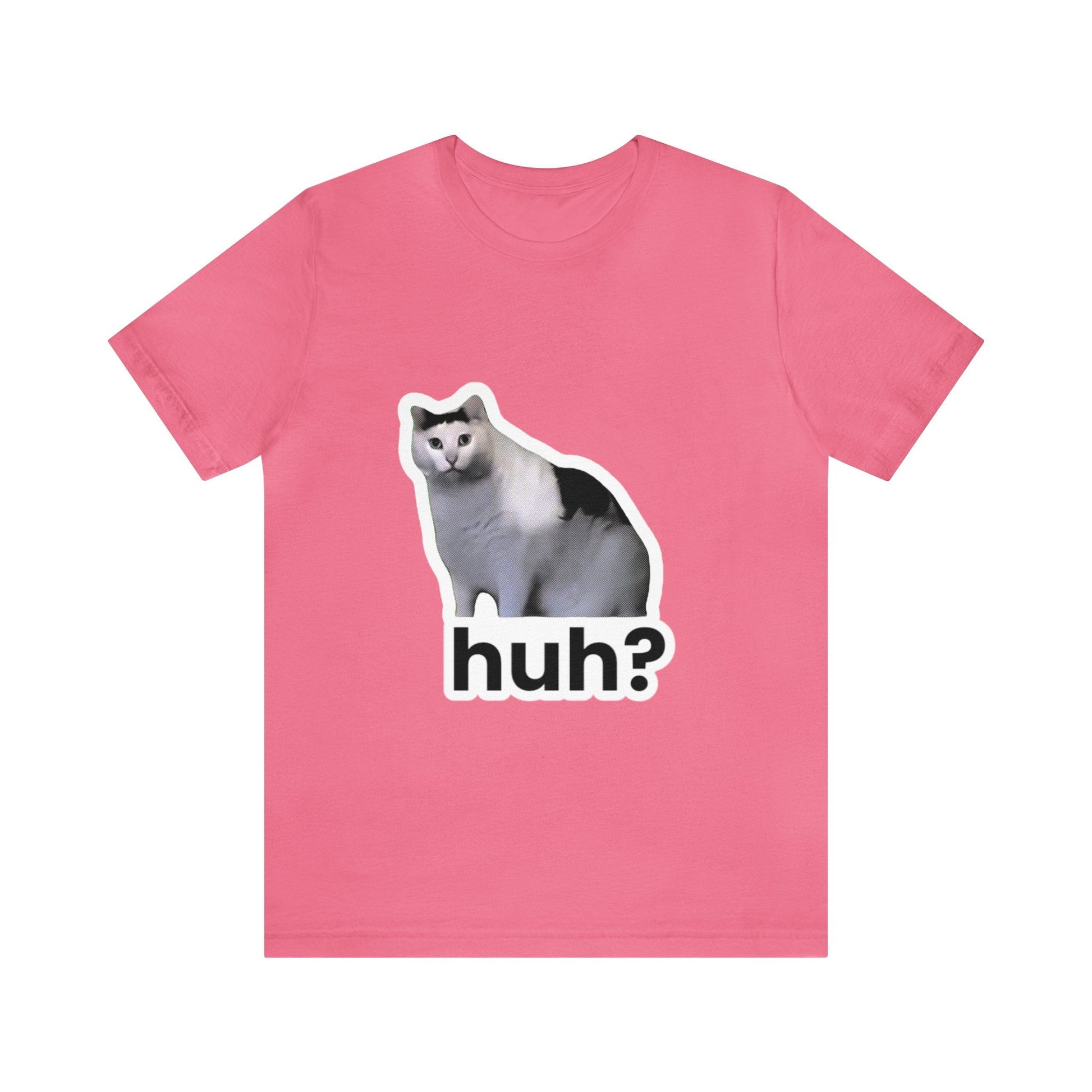 Huh Cat Meme Unisex Jersey Short Sleeve Tee - getallfun